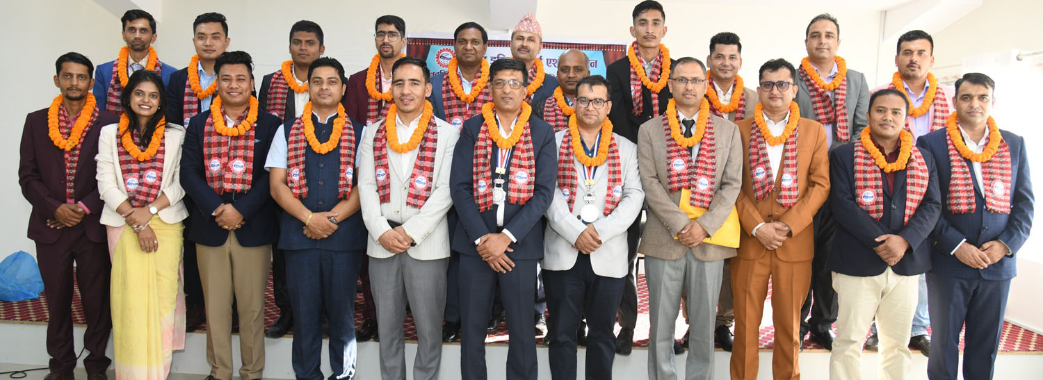 A memorable group photo capturing the Central Executive Committee members during the handover ceremony.