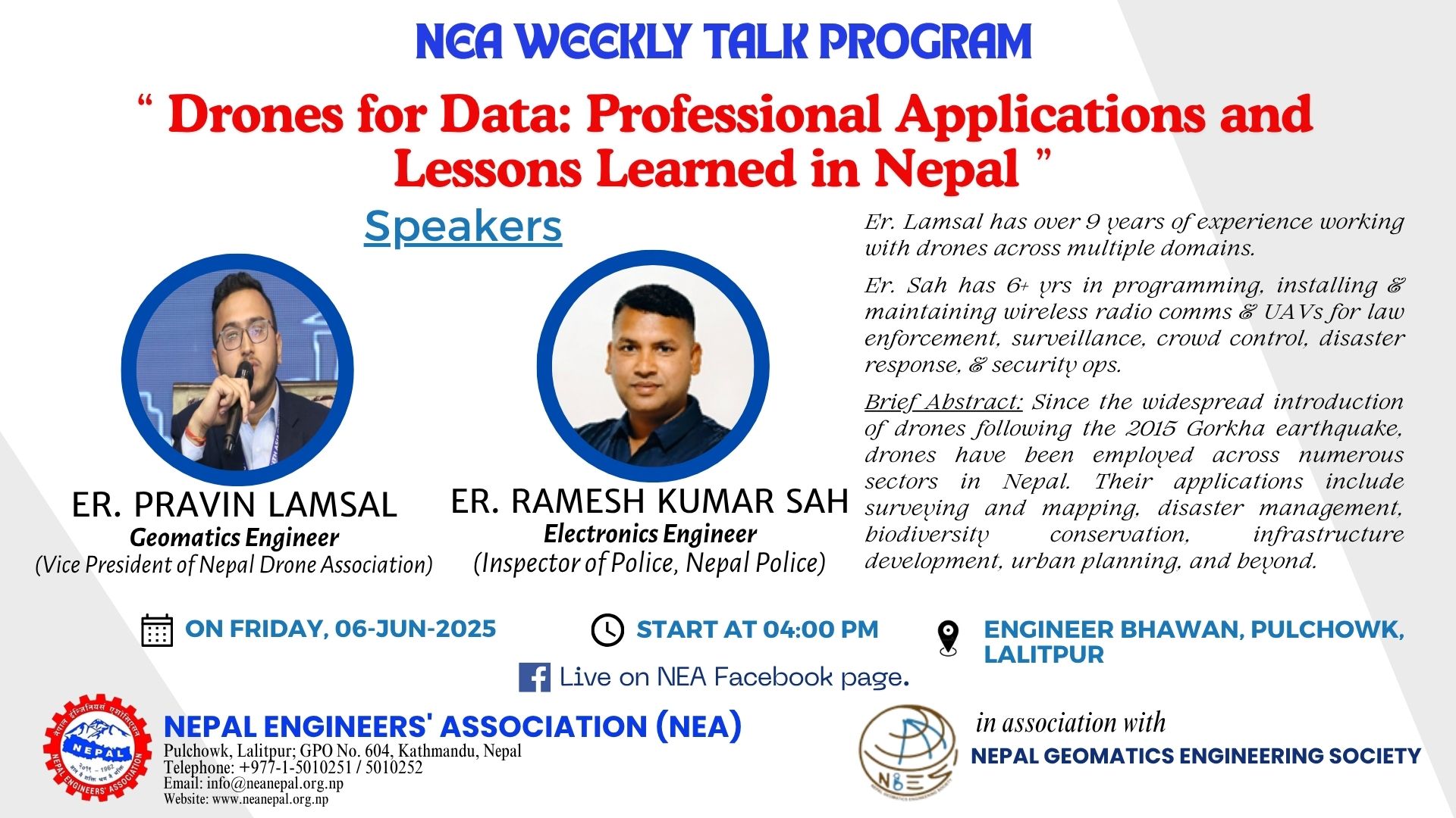 Drones for Data: Professional Applications and Lessons Learned in Nepal