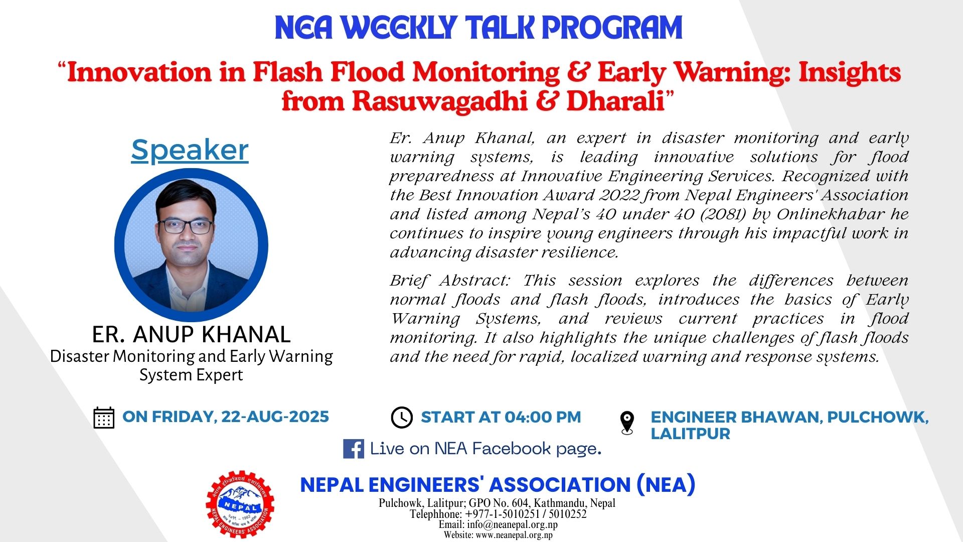 Innovation in Flash Flood Monitoring & Early Warning: Insights from Rasuwagadhi & Dharali